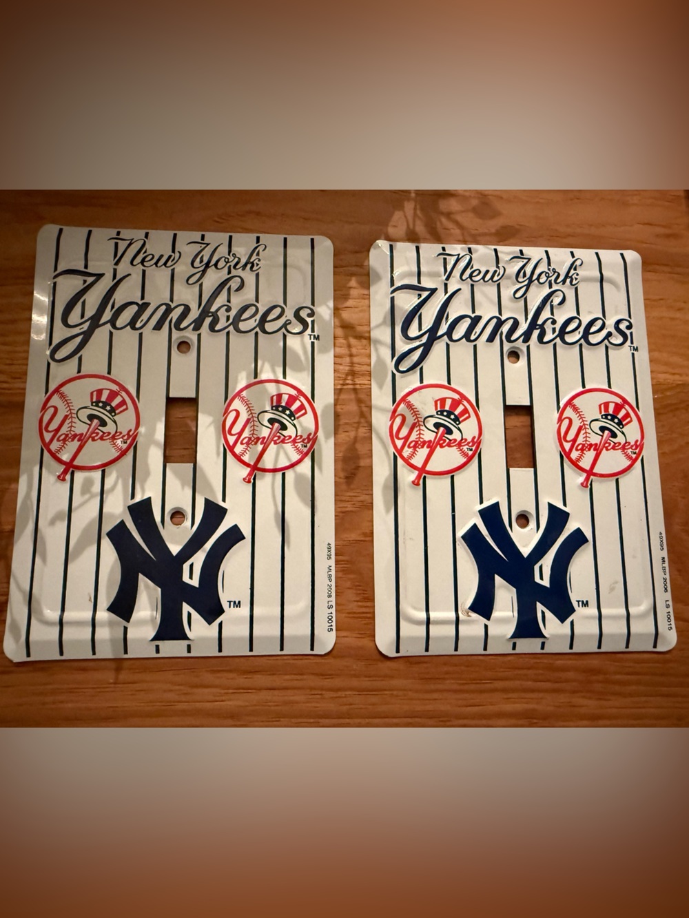 New York Yankee Light switch covers